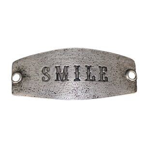 LE $18 Silver Metal SMILE Charm